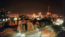 Freedom Square at night